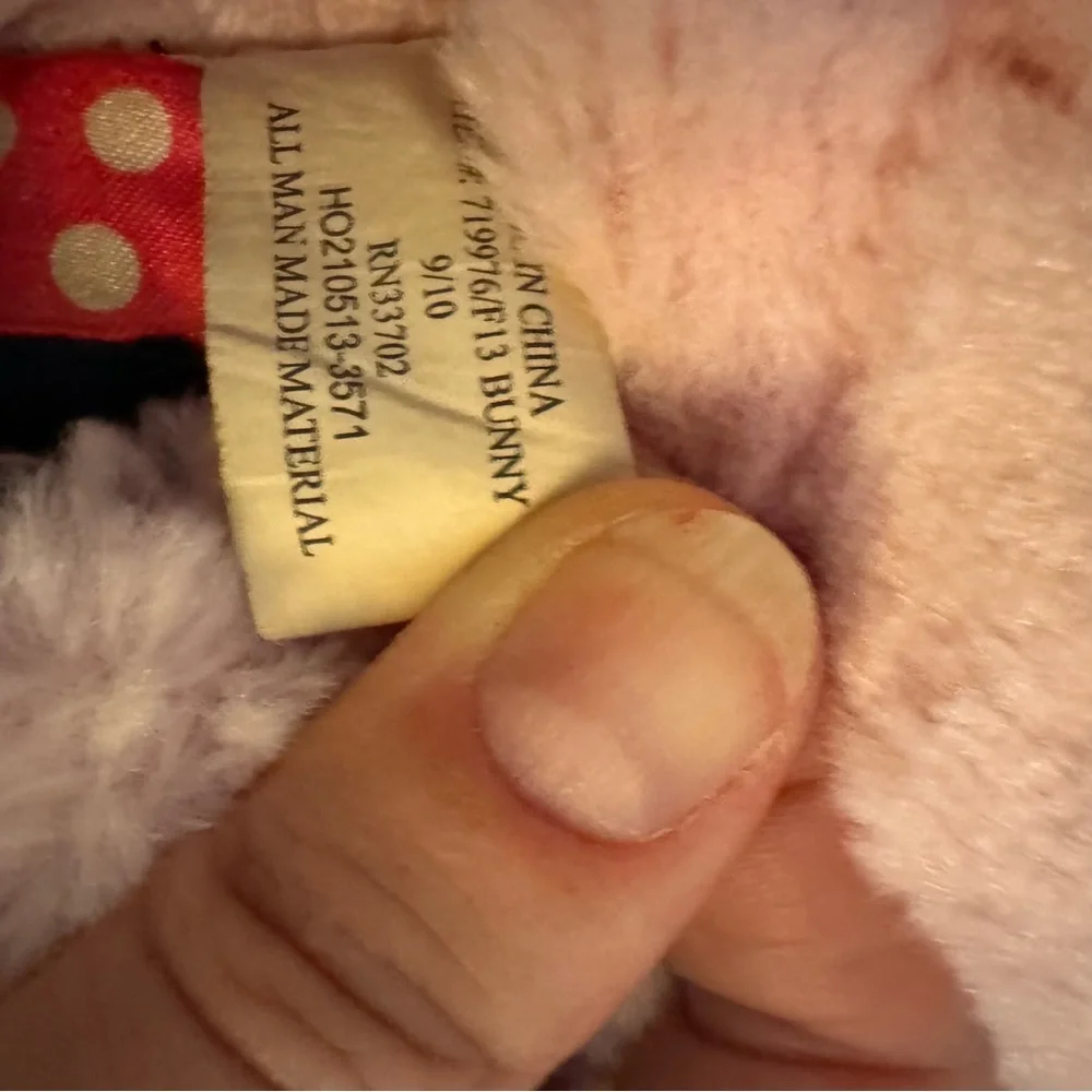 Stride Rite Pink Fuzzy Bunny Slippers Size 9/10 Toddler